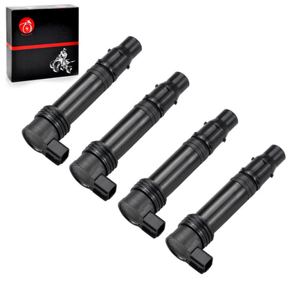 Set of 4 Ignition Coils for Kawasaki Ninja ZX600 ZX-6R (2003–2018)