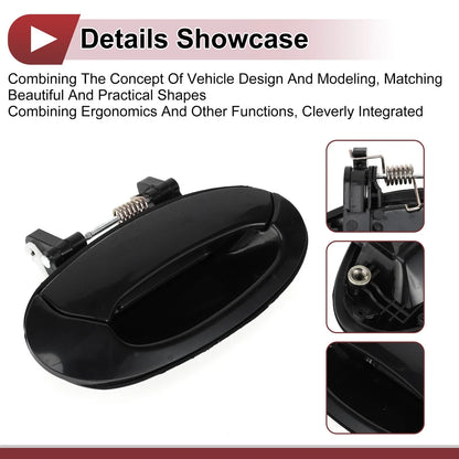 Exterior Door Handle for Hyundai Elantra Rear Right Black (2011-2016)