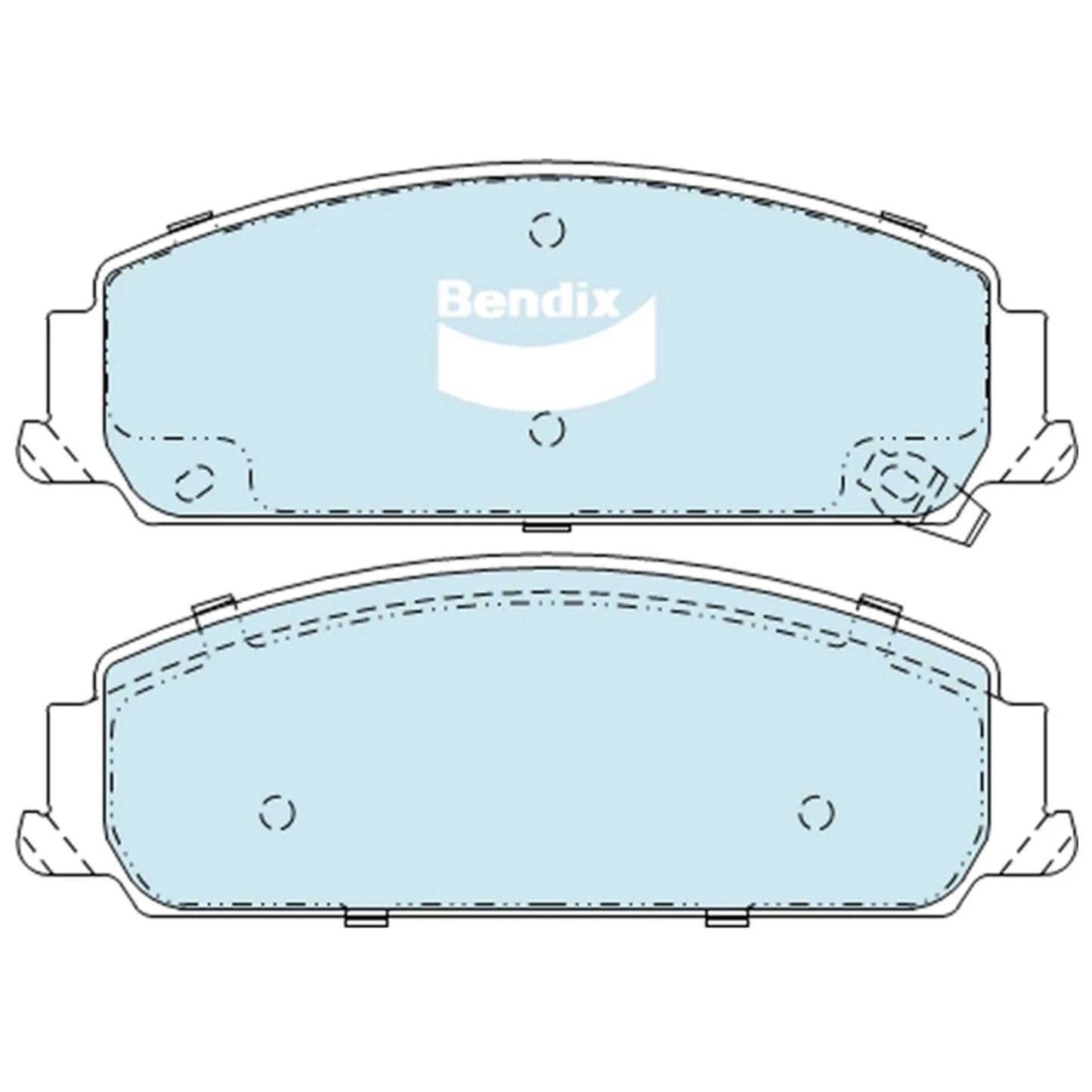 Set of 4 Bendix Ultimate Disc Brake Pads for VE VF Commodore (2006–2017)