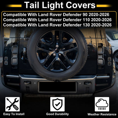 Tail Light Cover Trim for Land Rover Defender 90 (2020–2026) 8 Pcs