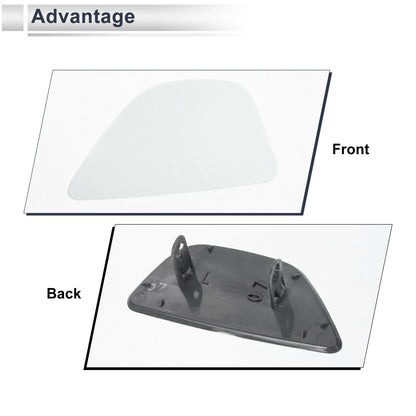 Front Left Side Bumper Headlight Washer Nozzle Cover Cap for BMW 535i White