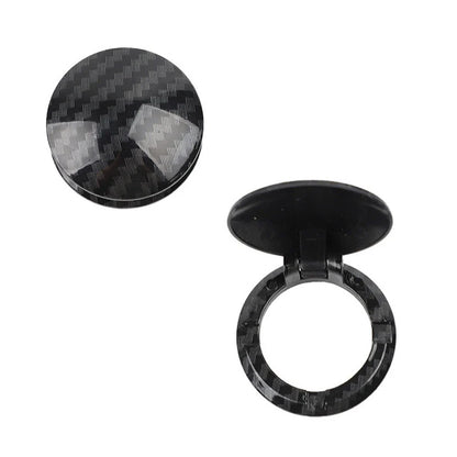 Carbon Fiber Cover Sticker for Car Engine Start Stop Button Dashboard