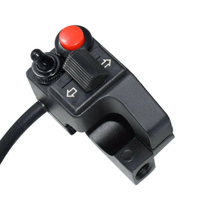 7/8" Left Motorcycle Handlebar Switch for Turn Signal, High/Low Beam, Horn
