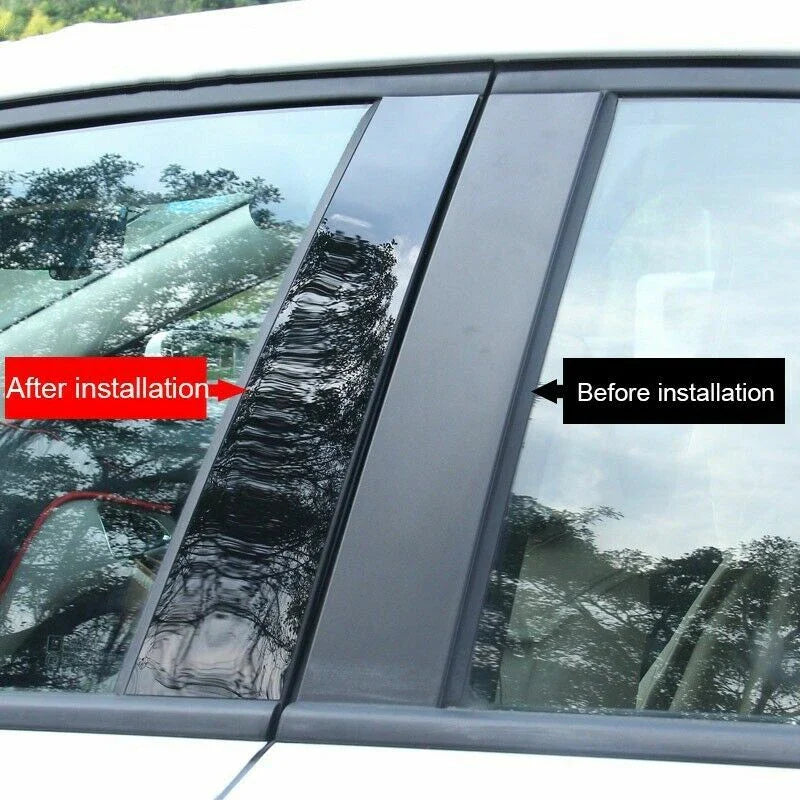 6Pcs Pillar Post Window Trim Decal for Nissan Maxima (2009–2015)