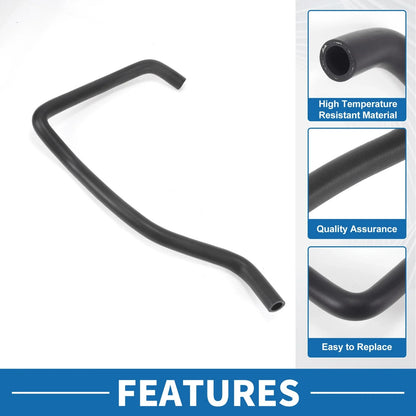 HVAC Heater Hose for BMW X5 xDrive30i 3.0L Rubber Black (2010)