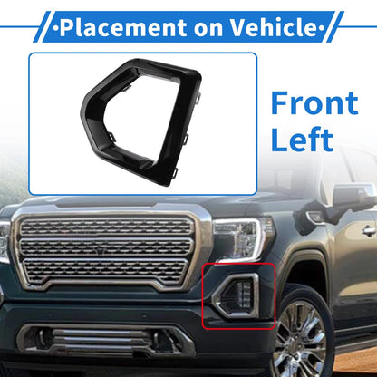 Front Left Fog Light Grille 84176752 for GMC Sierra 1500 (2019–2023)