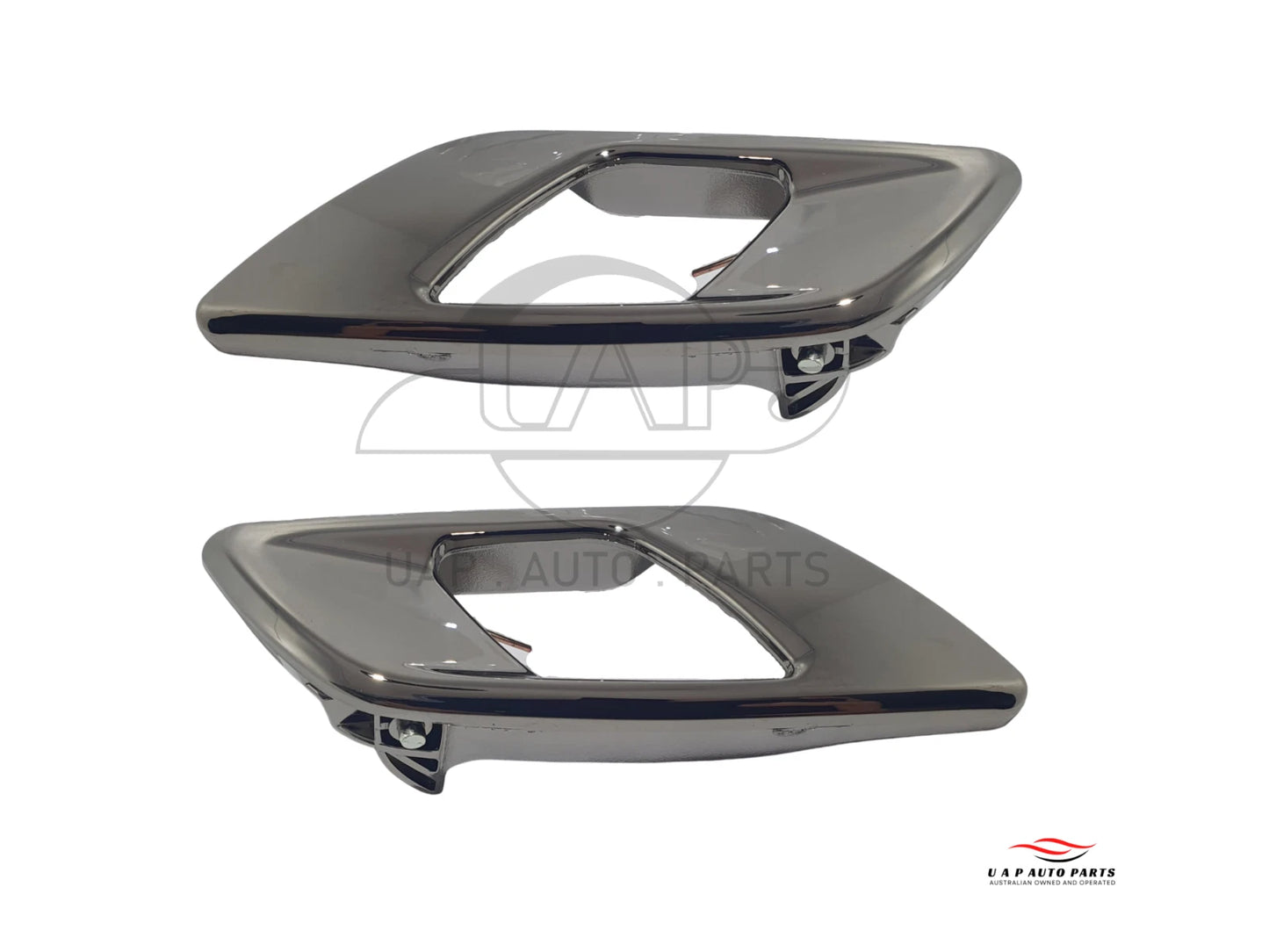 Set of 4 Inner Door Handles Bright Dark Chrome for Ford Ranger (2011–2022)