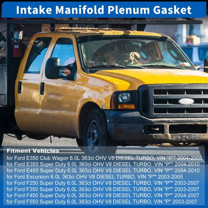 Lower and Upper Intake Manifold Plenum Gasket for Ford E350 E450 (1992–2021)