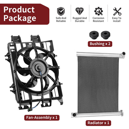 Radiator & Fan Assembly for Polaris Sportsman 550 850 1000 Scrambler 850 (2009–2025)