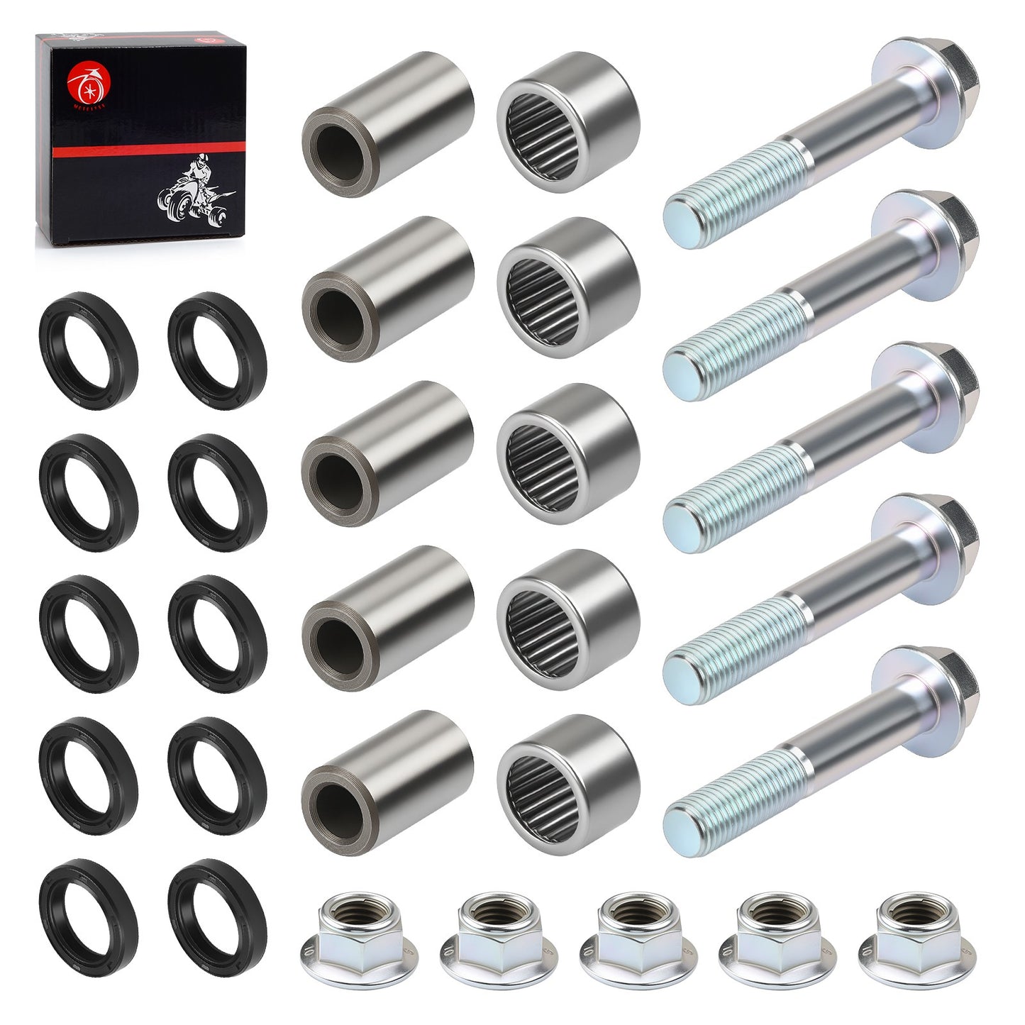 Swing Arm Linkage Bearing Bolt Nut Set for Honda Sportrax 400 (1999–2014)