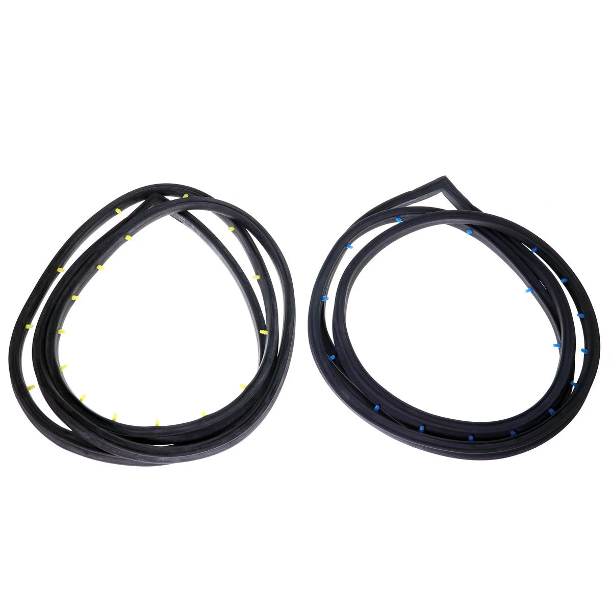 Set of 2 Rear Door Weatherstrips for Toyota Corolla Sedan (1966–1970)