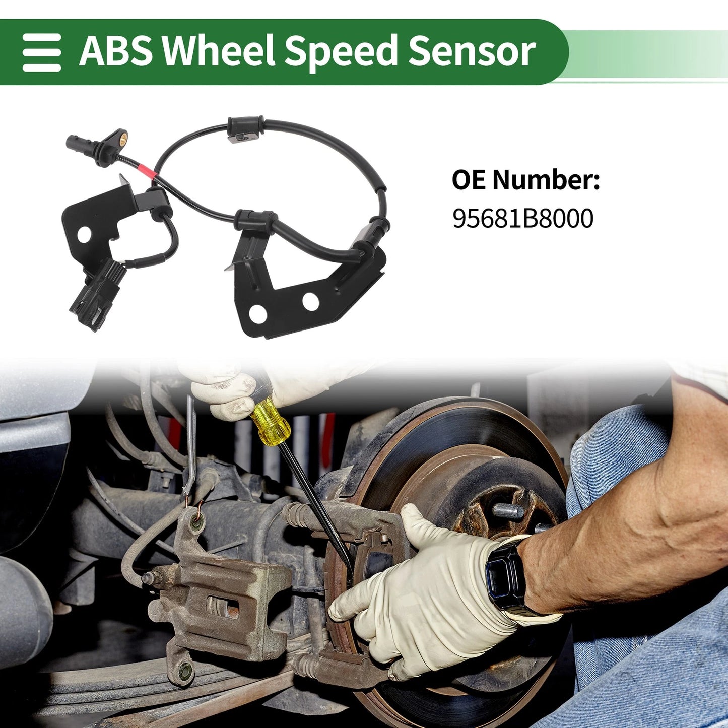 ABS Wheel Speed Sensor No. 95681B8000 for Hyundai Santa Fe (2013–2018)