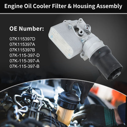 Oil Filter Housing with Sensor for VW Beetle Golf Rabbit (2006–2010)
