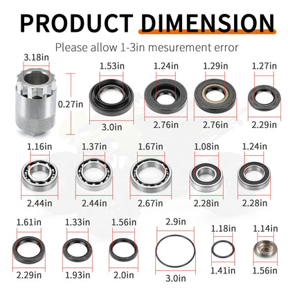Rear Differential Bearing & Seal for Honda Rancher 350 (2000–2006)