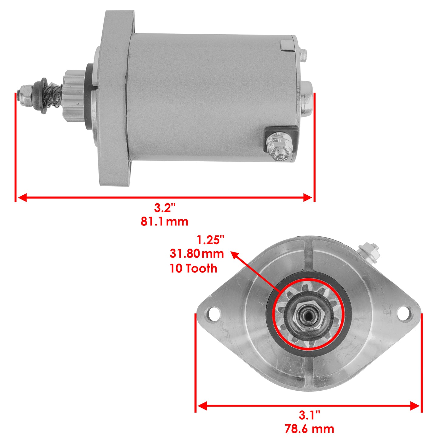 Starter Replacement for John Deere X300R X310 X350R X350R (2013–2022)