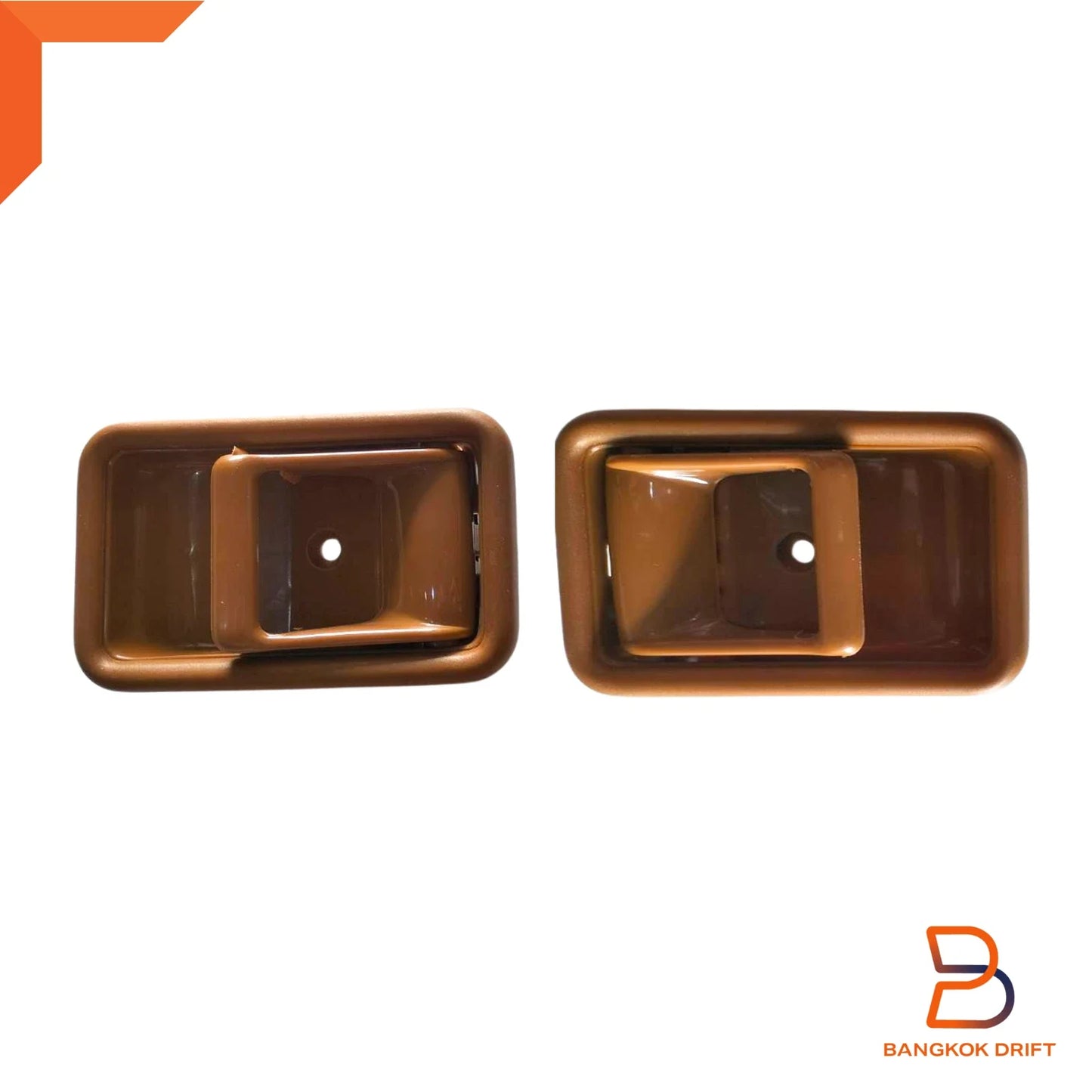 Brown Inner Door Handle Pair for Mazda B-Series Bravo (1985-1998)