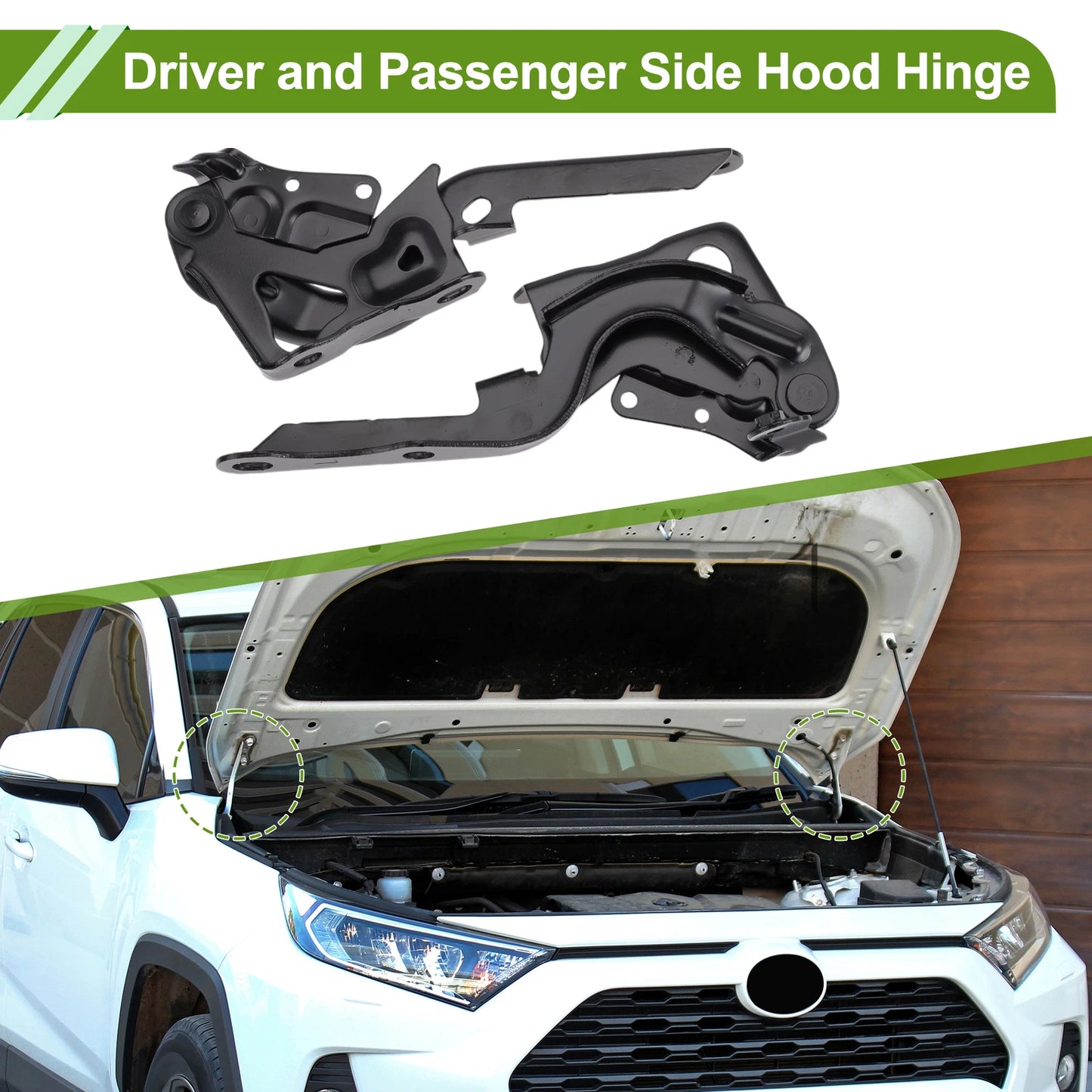 Hood Hinges for Lexus NX200t (2015–2018) Pair No. 5341078030