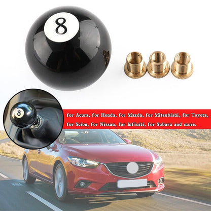 Shift Knob for Universal No.8 Billiard Ball with 3 Adapters