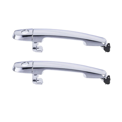 Set of 2 Chrome Outer Door Handles for Toyota Camry RAV4 Hilux