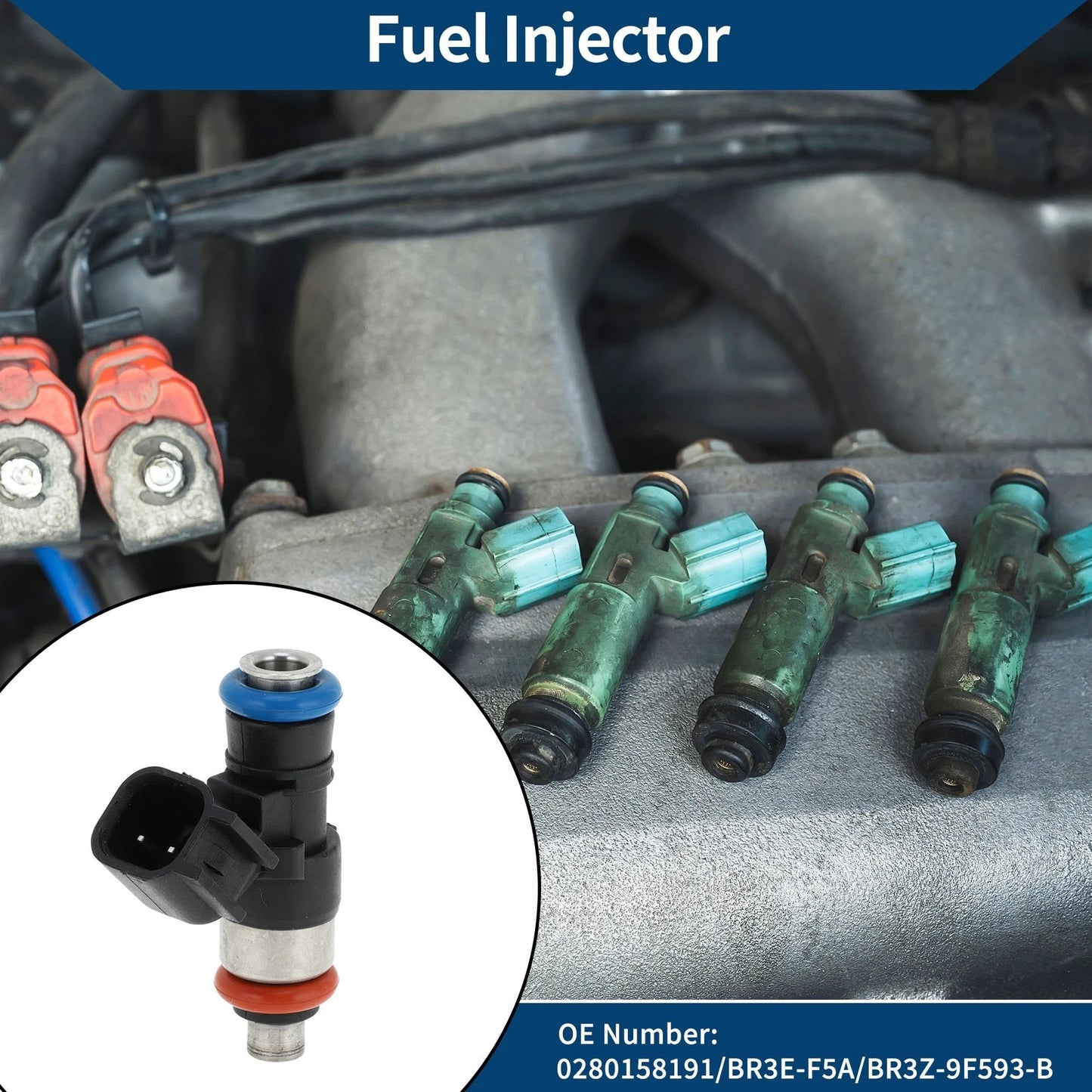 Fuel Injector No. 0280158191 for Ford Explorer (2011–2019)