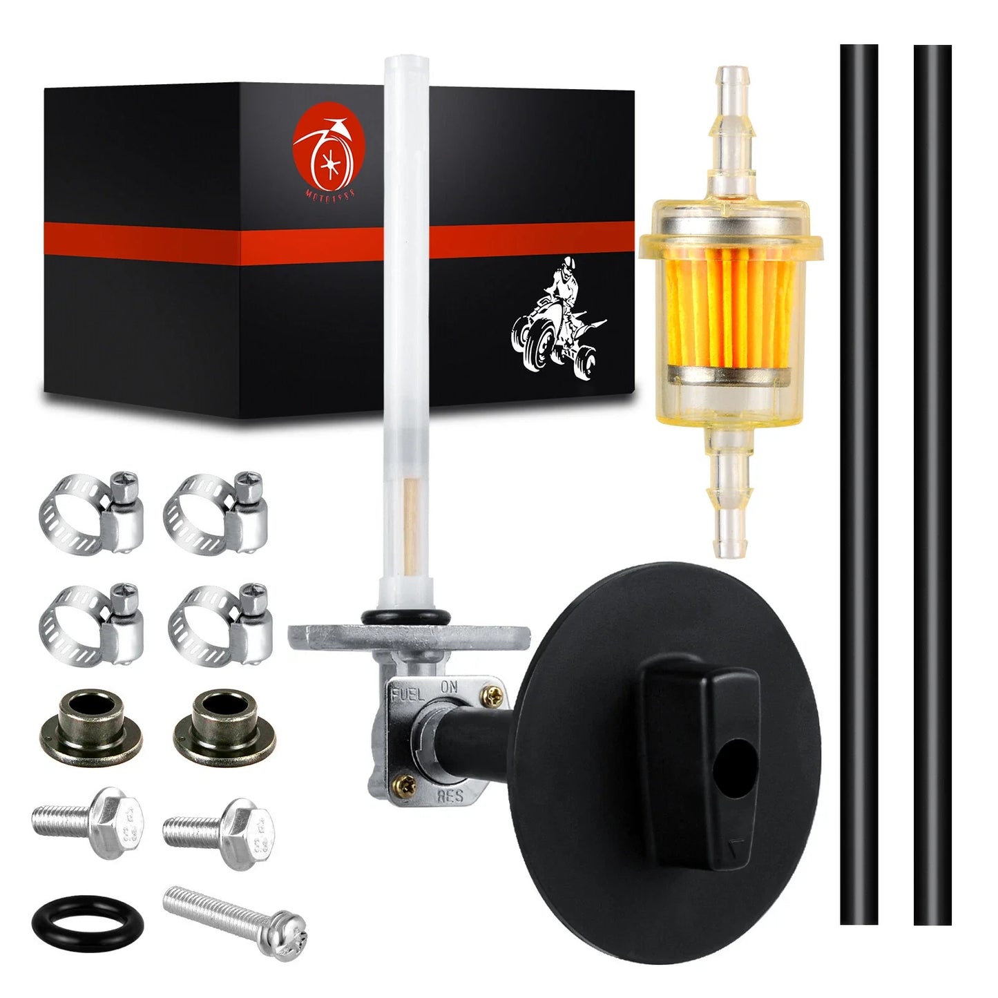 Tank Switch Valve Petcock & Lever Screws for Honda Foreman TRX500 (2005–2011)
