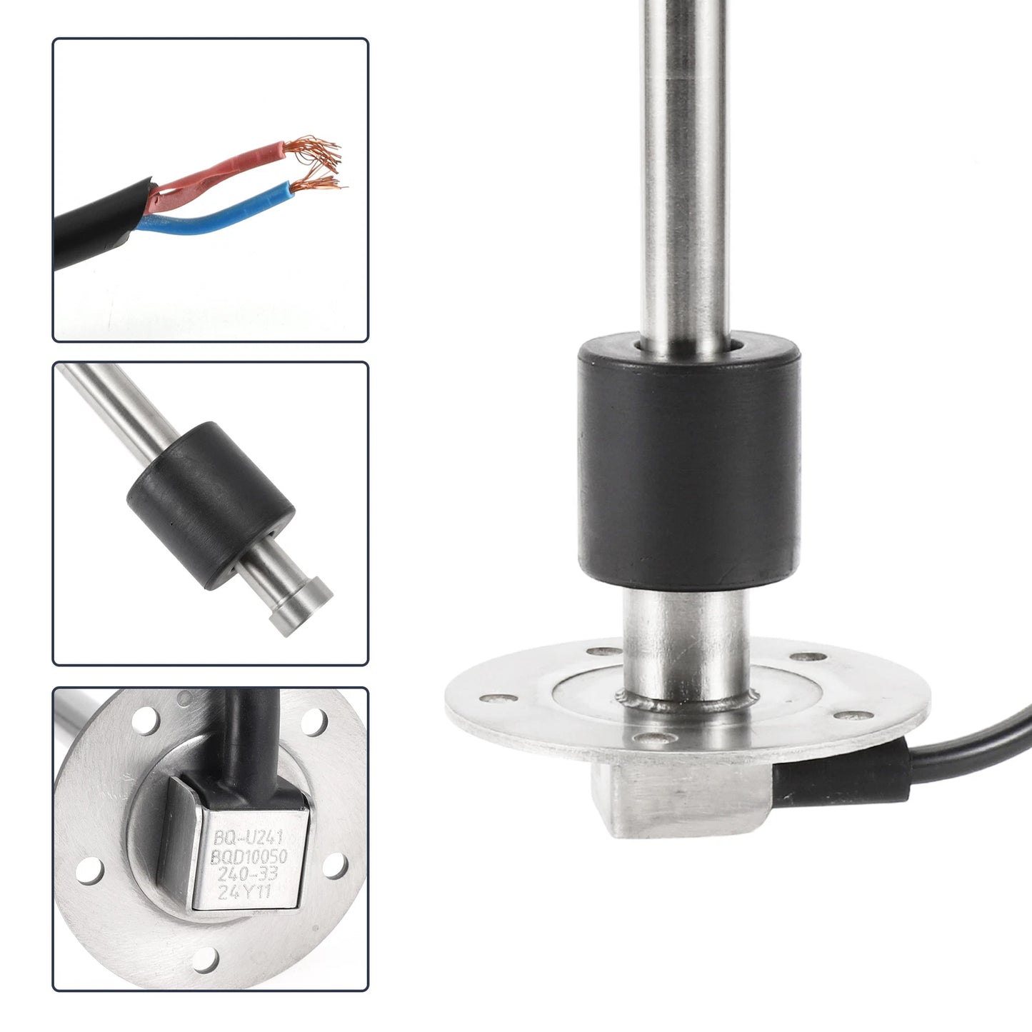 Fuel Sending Unit and Gauge Kit 240-33 Ohm for Boat Truck Vehicle