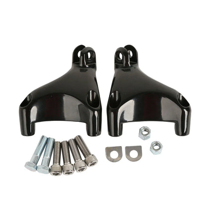 Black Rear Passenger Footpeg Mount for Harley Sportster 883 1200 (2004-2013)
