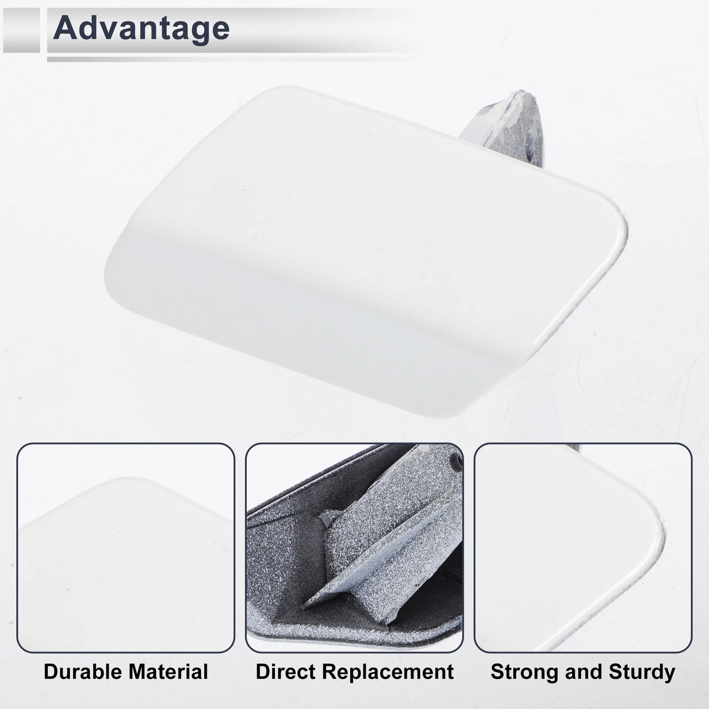 Headlight Washer Nozzle Cover Cap for BMW 320i (2012–2019) - White