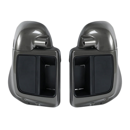 Lower Vented Fairings Speaker Pod for Harley Touring Industrial Gray