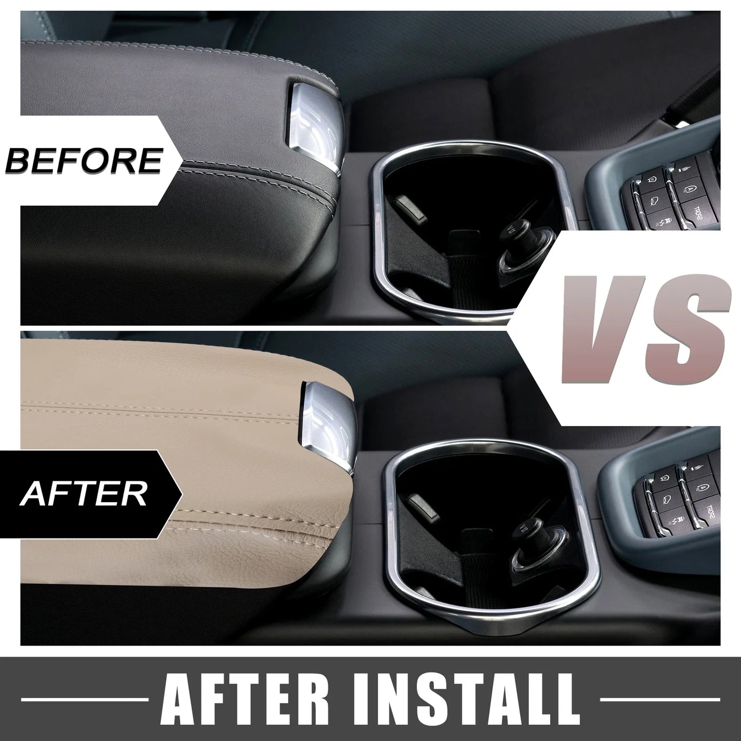 Car Center Console Armrest Cover for Honda Accord (2008-2012) Beige