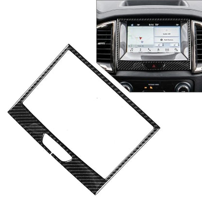 Carbon Fiber Black GPS Panel Cover Trim for Ford Ranger Sport (2015–2022)