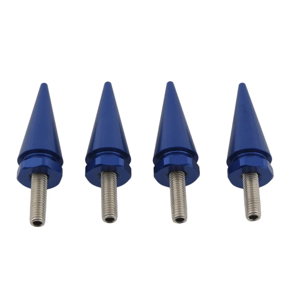 4 x 5mm Blue Spike Windscreen Screw Bolts for Harley Touring Road Glide (1998-2025)