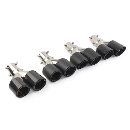 89mm Y Shape Double Exit Exhaust Muffler Tip for Car - Outlet