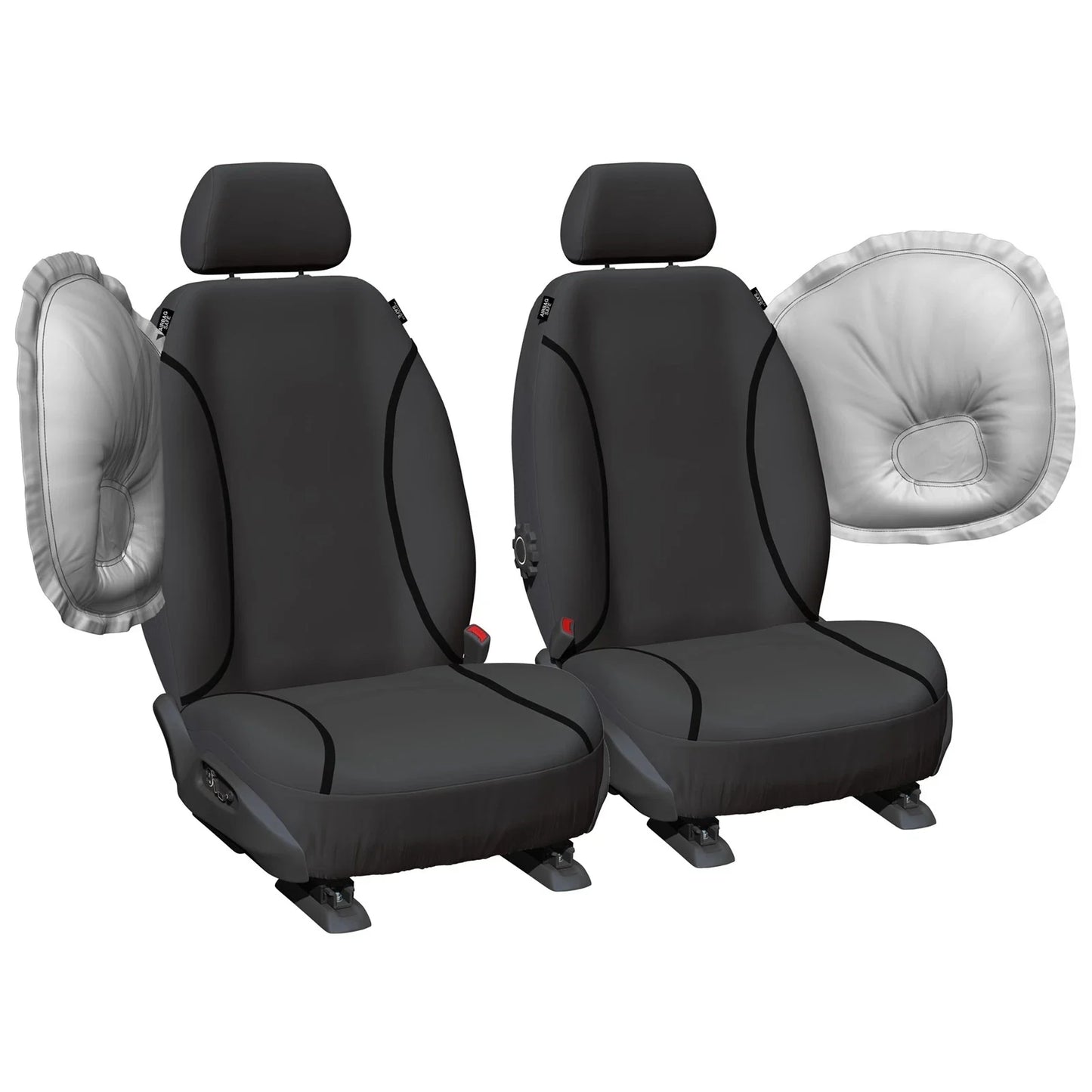 Front Canvas Car Seat Covers for Mitsubishi Triton MQ MR (2015-2020)
