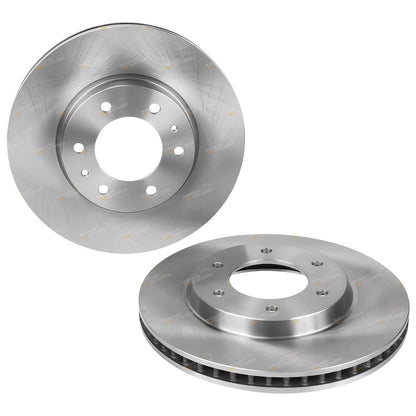 2X Front Disc Brake Rotors & Pads for Mitsubishi Triton (2018–2020)
