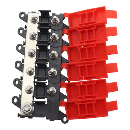 5-Way Fuse Holder Block 200A for Car Distribution Multi-pole Fuse