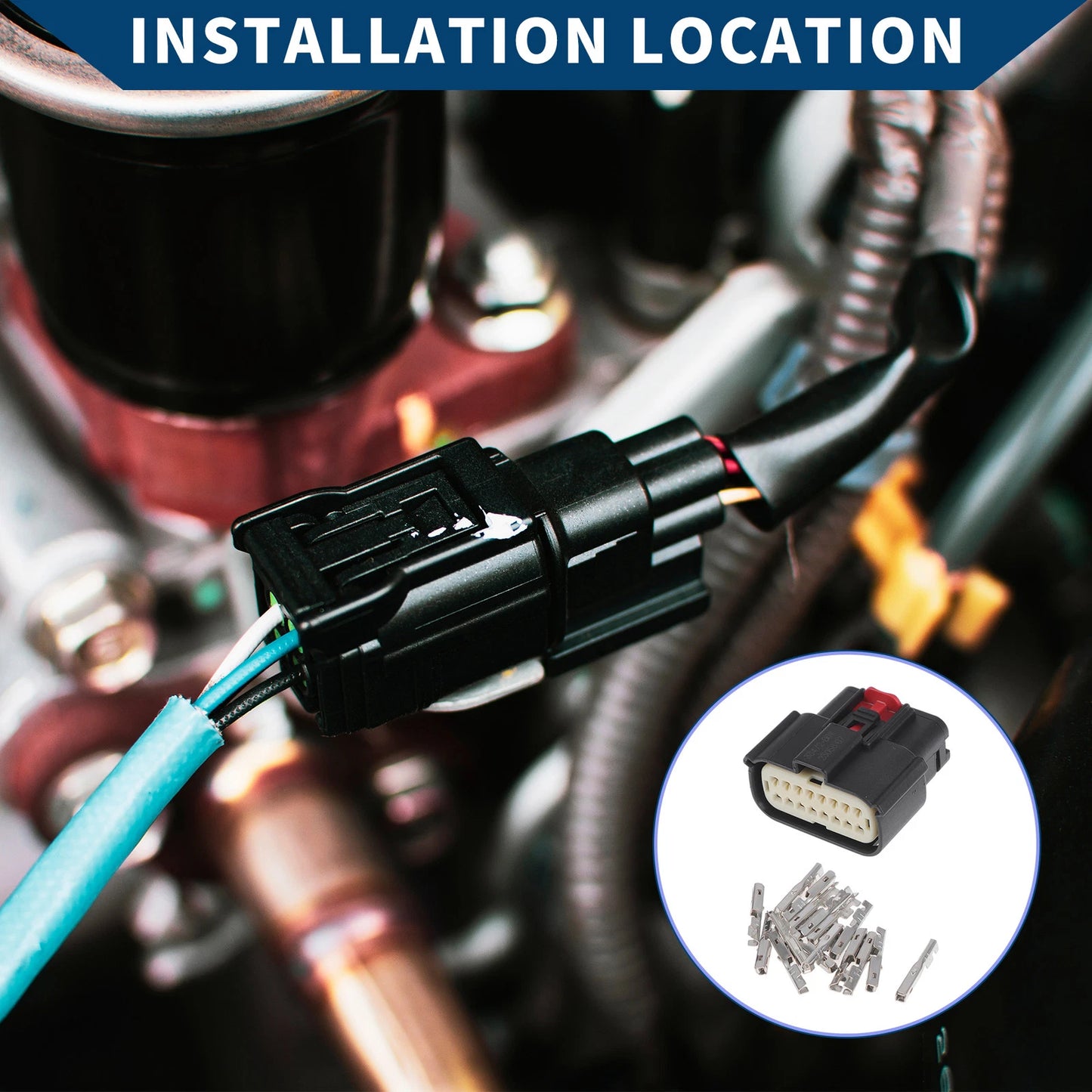 16 Pins Headlight Socket Plug for Ford Mondeo
