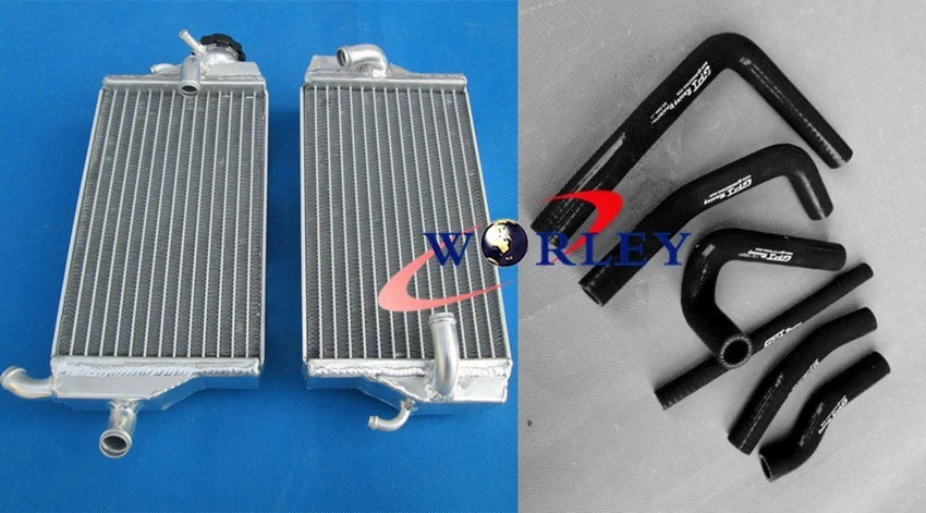 Aluminum Radiator with Black Hoses for Honda CR250 (2000–2001)