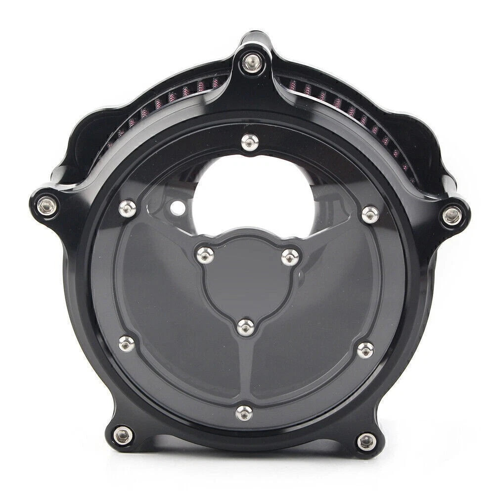 8pc Chrome Gauge Bezel Trim Mount Plate for Harley Touring Electra Glide (2014–2023)