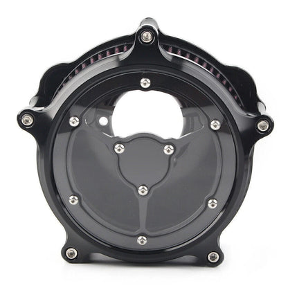 8pc Chrome Gauge Bezel Trim Mount Plate for Harley Touring Electra Glide (2014–2023)