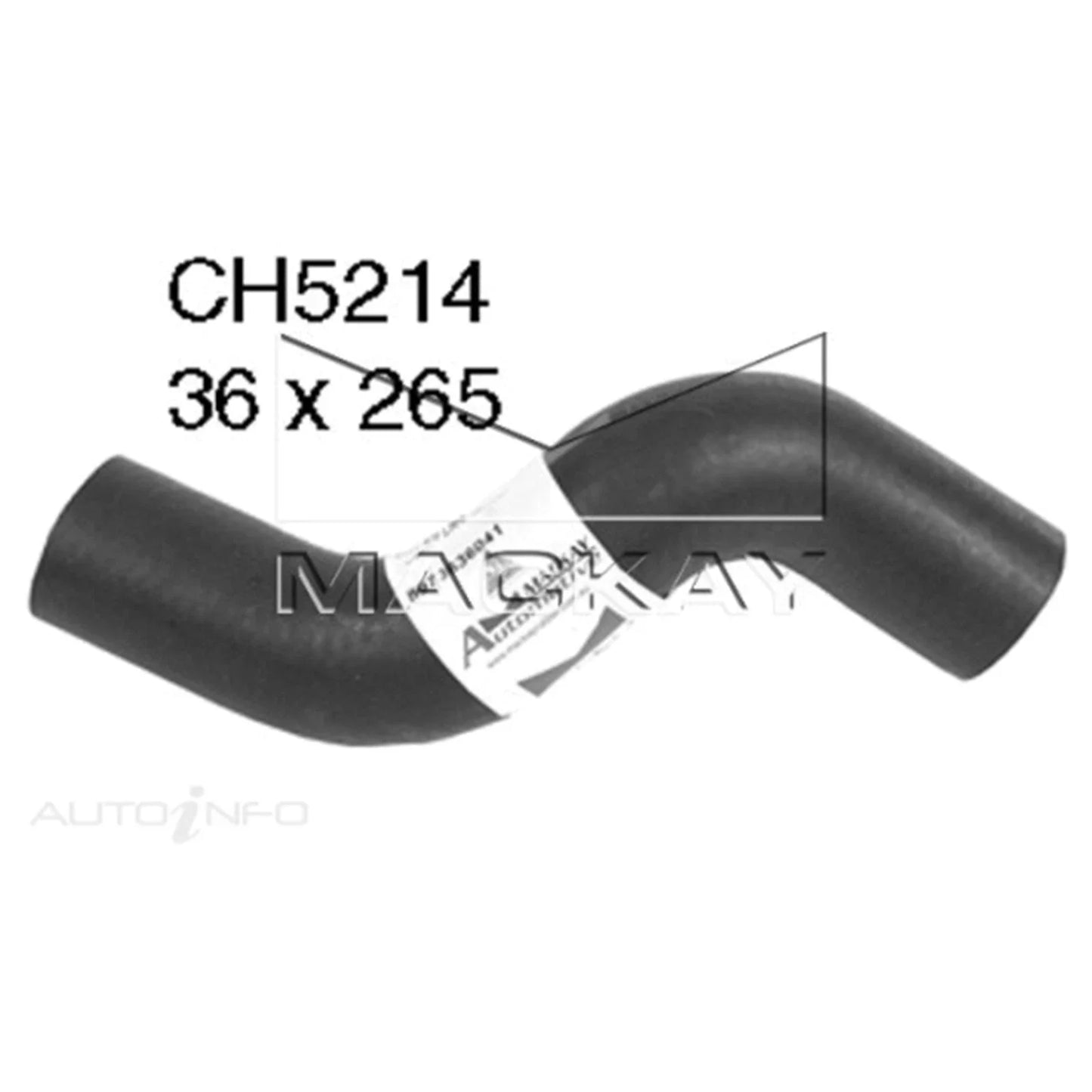 Upper Top Radiator Hose 4cyl 3.0L for Isuzu D-Max (2008 - 2012)