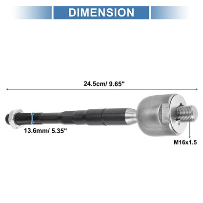 2 x Front Inner Tie Rod End Links for Honda Odyssey (2005-2010)