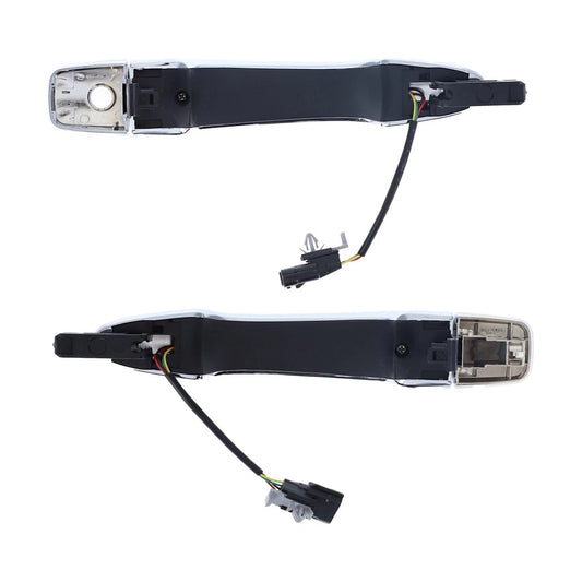 Set of 2 Chrome Keyless Door Handles for Nissan Qashqai (2014–2021)