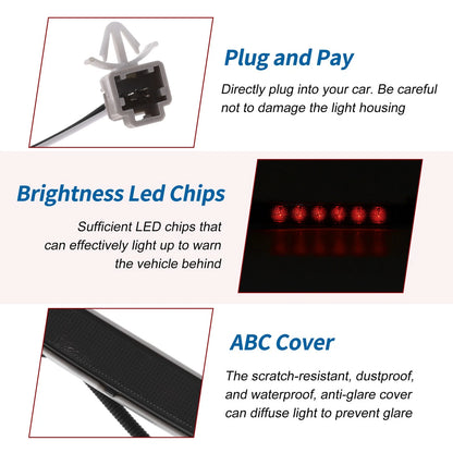 Black LED Third Brake Light for Honda Civic EX 2 Door Coupe (No. 34270SVAA01)
