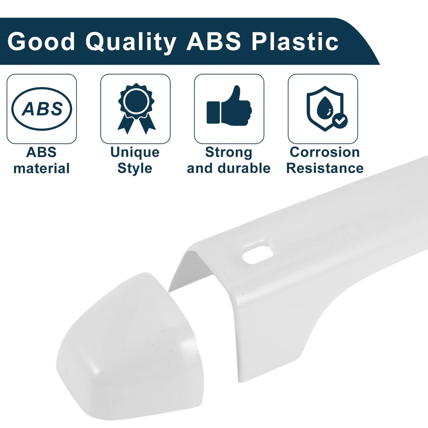 Door Handle Cover Trim for Jeep Wrangler JL JLU (2018–2023) White