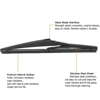 Rear Wiper Arm Blade Set for 2011-2018 Jeep Grand Cherokee (2011-2018)