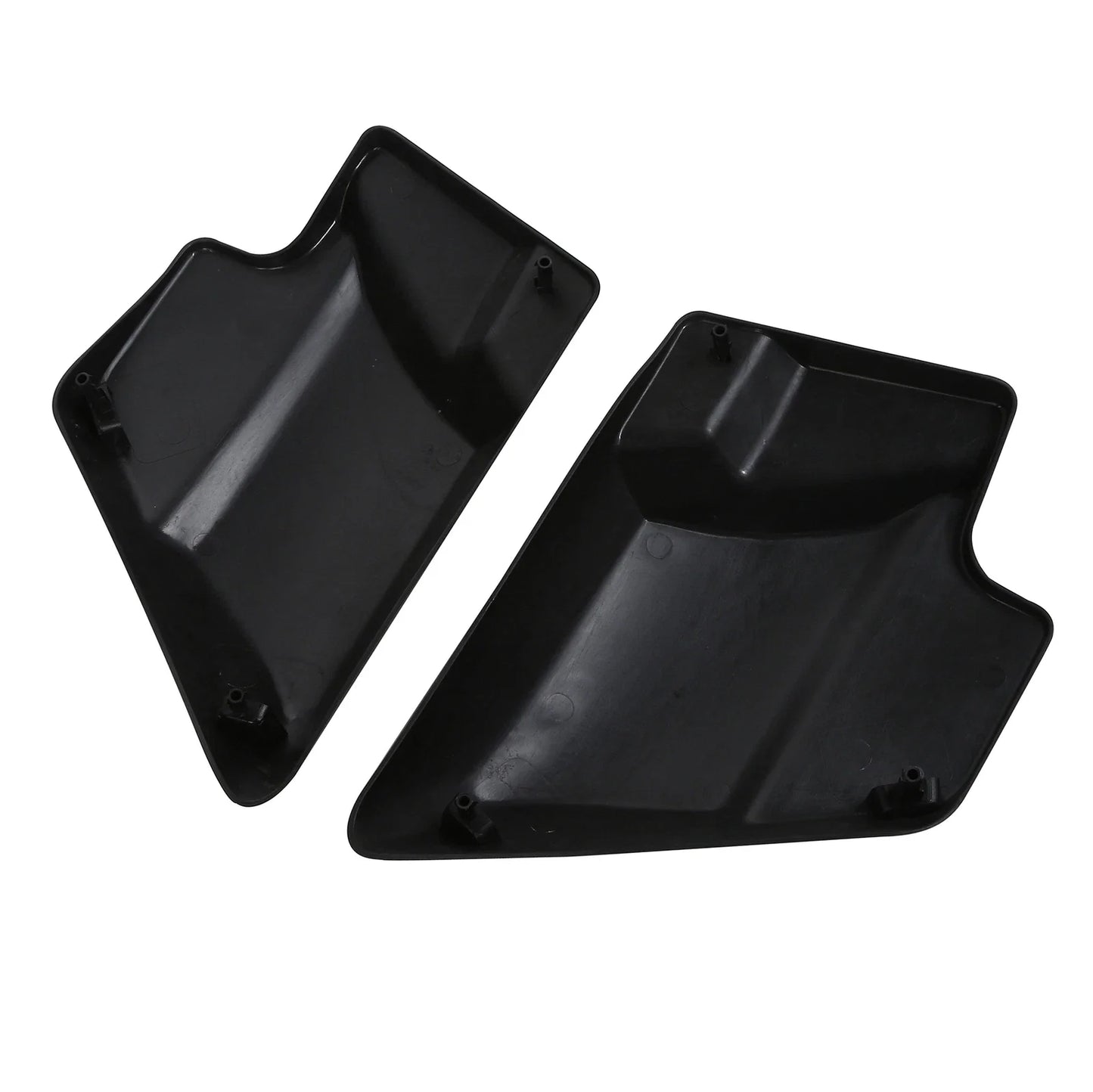 Battery Side Covers for Harley Touring Road Glide (2009-2024) Black Denim
