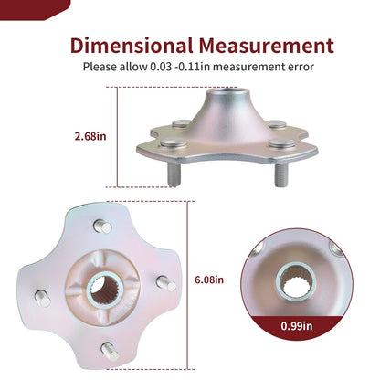 2 x Rear Wheel Hubs for Honda Rancher 420 TRX420 (2007–2013)