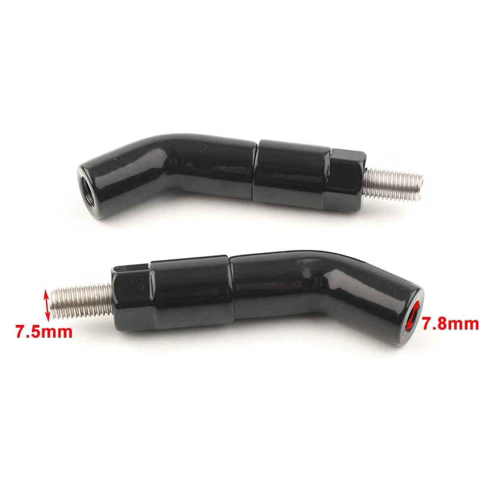 Black Mirror Stem Extenders for Harley Iron 1200 XL1200NS (2018-2019)