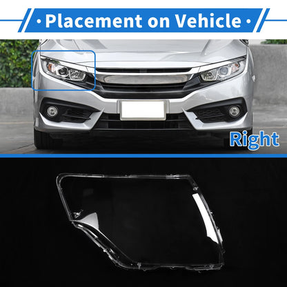 1 Pcs Headlight Lens Cover for Mitsubishi Pajero (2007–2018)